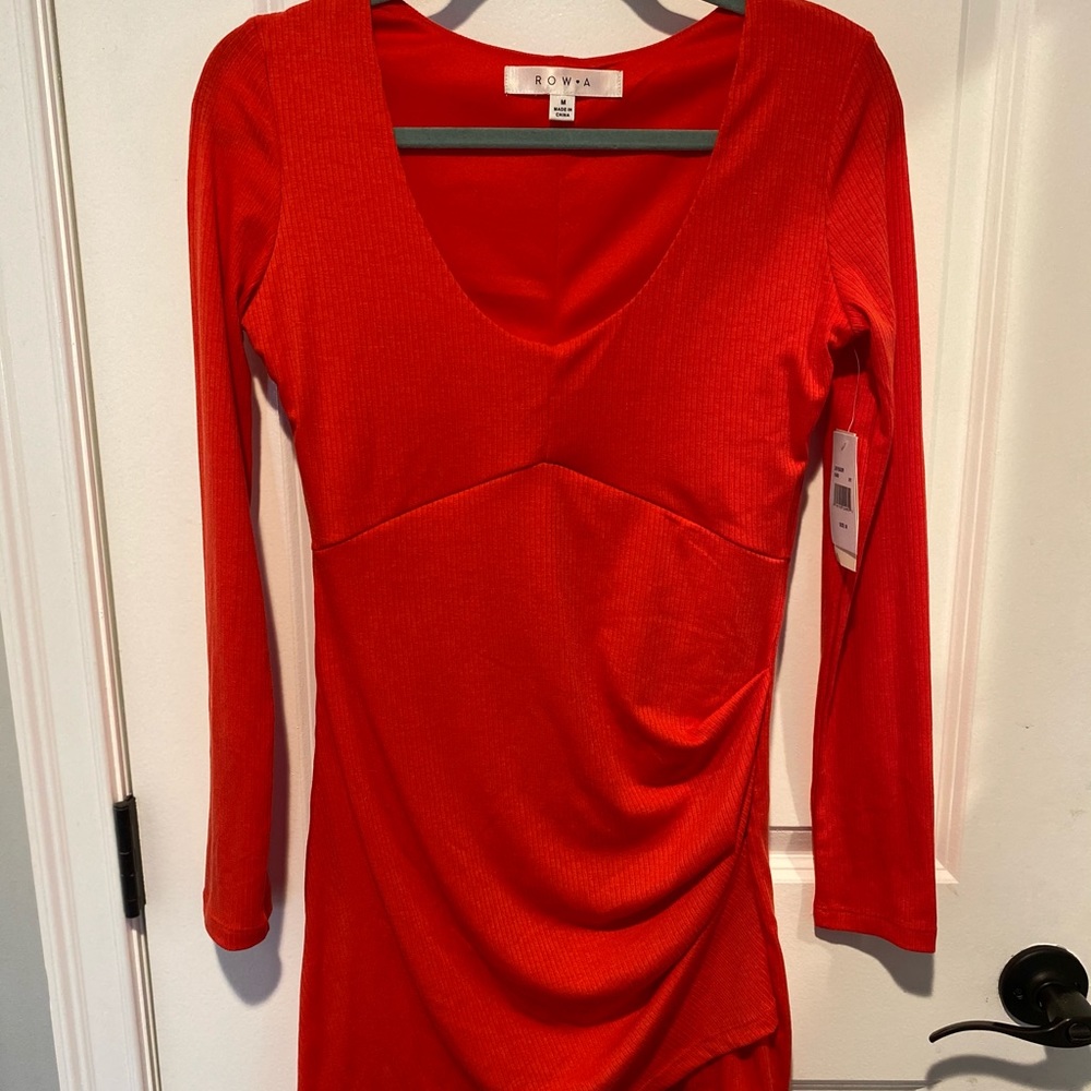 Row A red bodycon dress size Medium Nordstrom